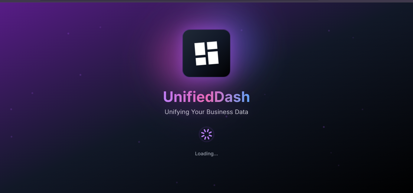 Unified Dash ecommerce dashboard
